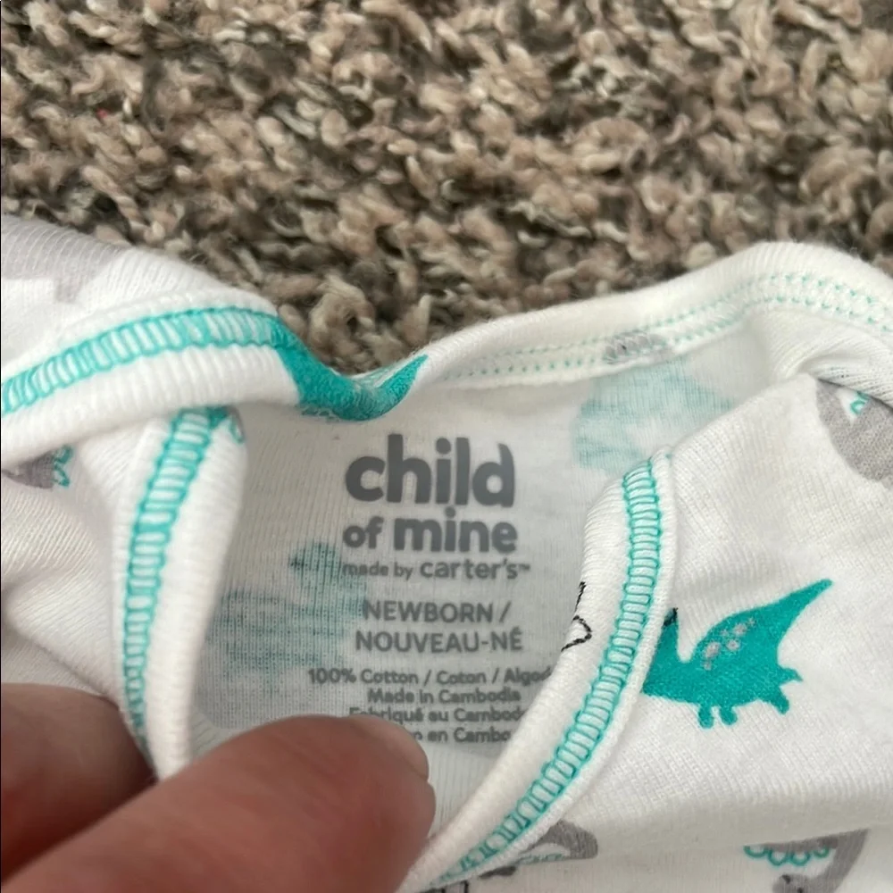 Carter's Baby Boy Matching Sets - 5 onesies, 3 pants and 1 pair of shoes!